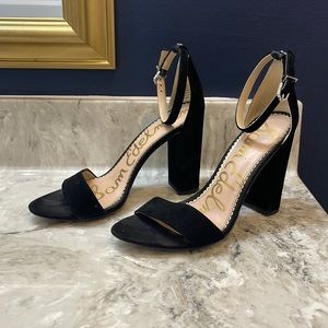 Sam Eldermam Suede Block Heel